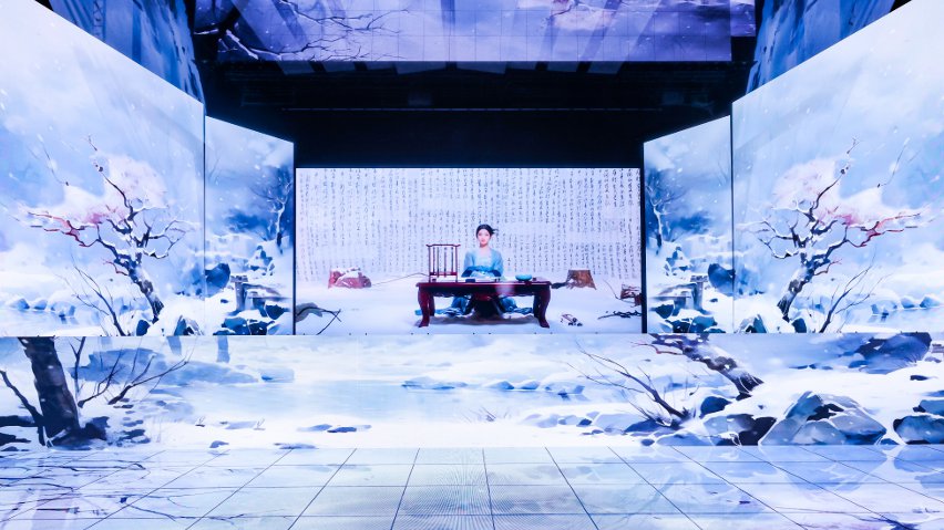 網(wǎng)易云音樂與小冰公司推出虛擬歌手陳水若演唱《風(fēng)雪千千》。主辦方供圖